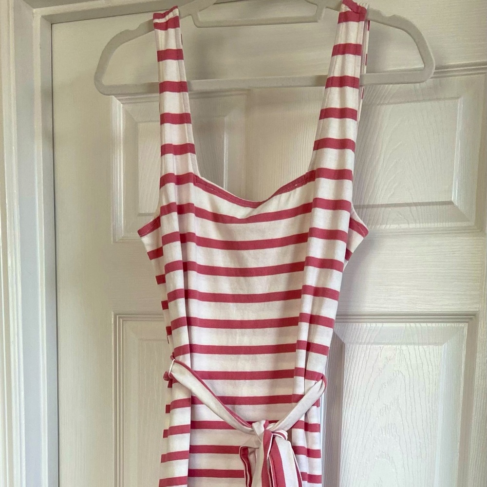 NWT GAP Square Neck Tie-Belt Dress